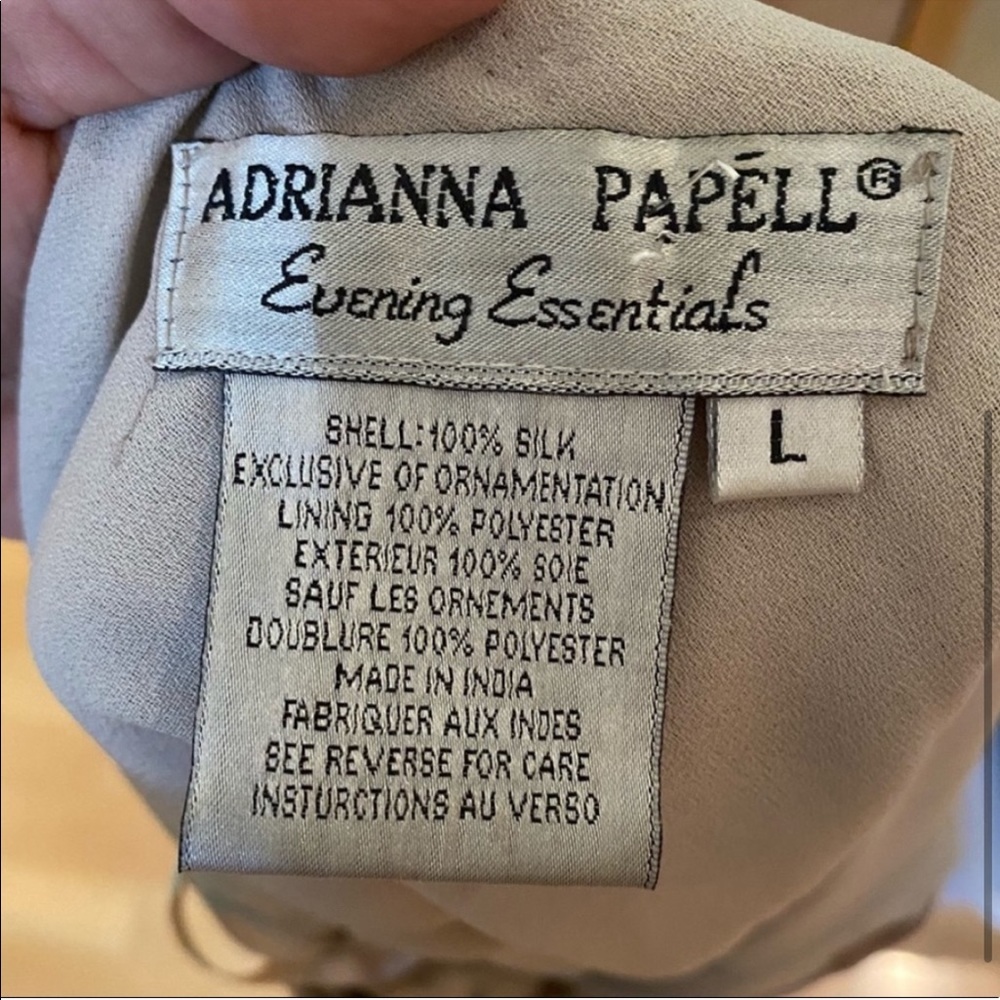 Adrianna Papell Gold Sequin V-Neck Top - Picture 5 of 5